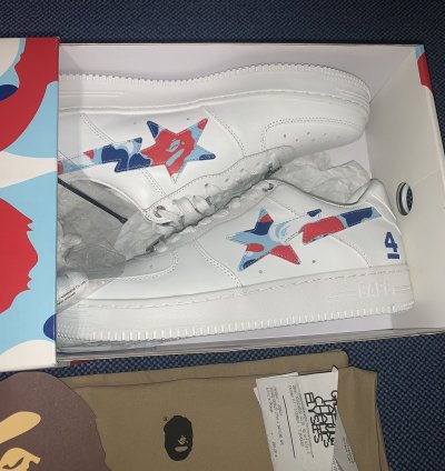 Bapesta 4th Anniversary Paris White Rare 1 60 Worldwide
