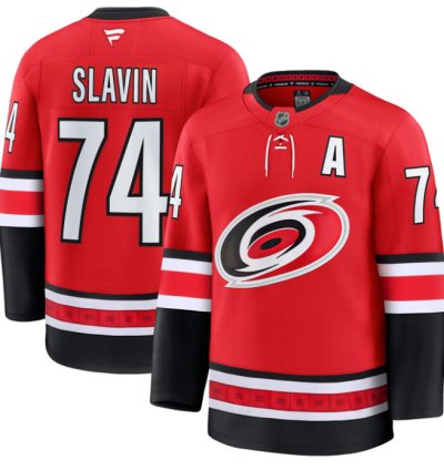 Jaccob Slavin Jersey 74 Carolina Hurricanes Premium All Stitched Red