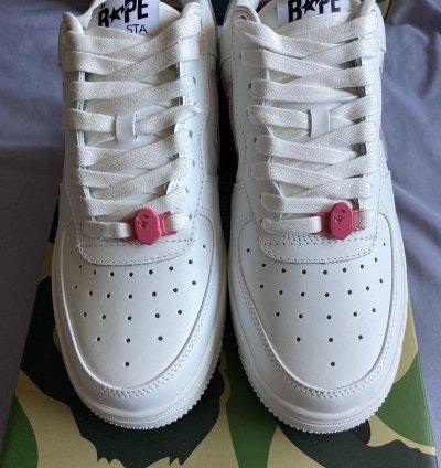 Bapesta Abc Camo White Pink