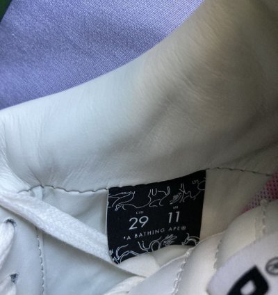 Bapesta Abc Camo White Pink