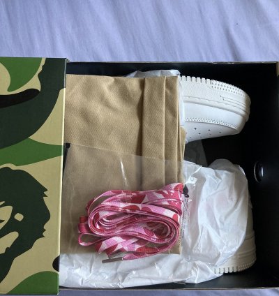 Bapesta Abc Camo White Pink