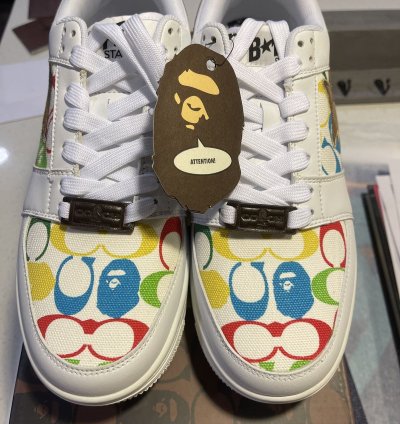 Bapesta Coach White Multi-color