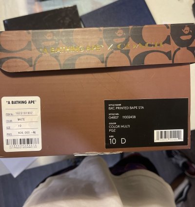 Bapesta Coach White Multi-color