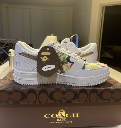 Bapesta Coach White Multi-color