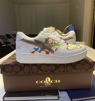 Bapesta Coach White Multi-color
