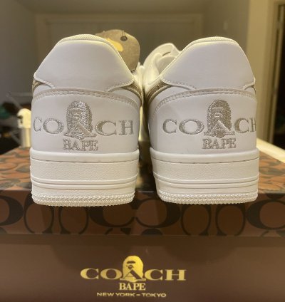 Bapesta Coach White Multi-color