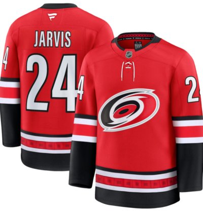 Seth Jarvis Jersey 24 Carolina Hurricanes Premium All Stitched Red