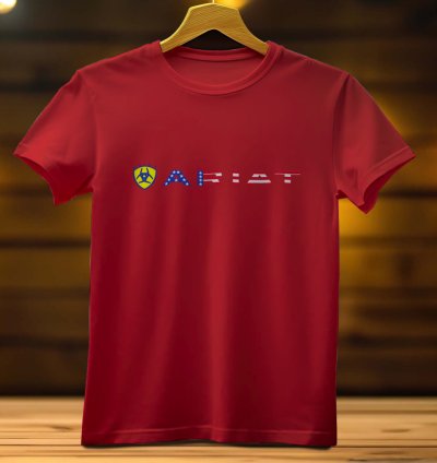 Ariat Logo Funny Mens Tshirt Size Usa