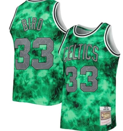 Larry Bird Boston Celtics 198586 Galaxy Swingman Jersey - Kelly Green