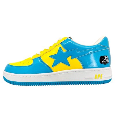 Bapesta Dog Low Yellow Blue