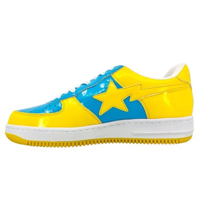 Bapesta Dog Low Yellow Blue