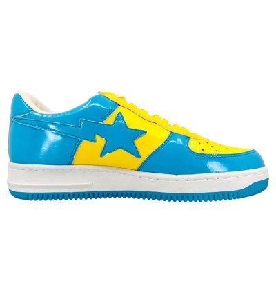 Bapesta Dog Low Yellow Blue