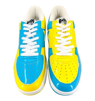 Bapesta Dog Low Yellow Blue