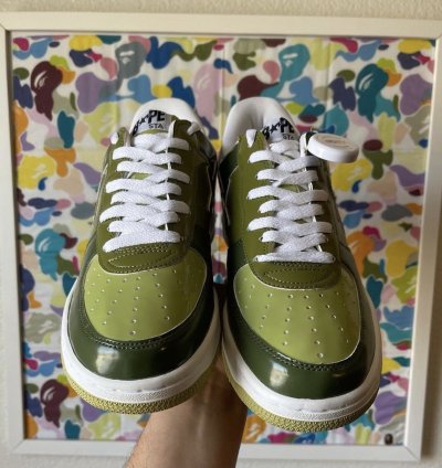 Bapesta Fs-001 Green Bape Camo 2006