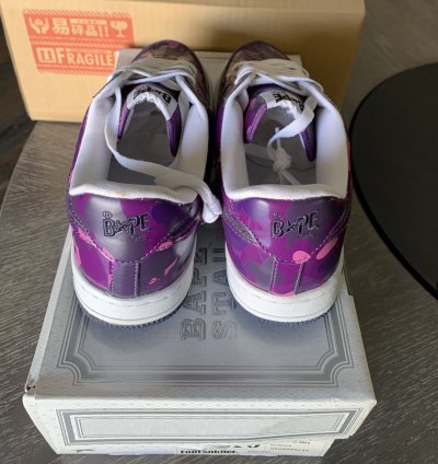 Bapesta Fs-001 Low Purple Camo