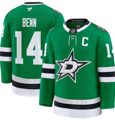 Jamie Benn Jersey 14 Dallas Stars Premium All Stitched Kelly Green
