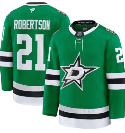 Jason Robertson Jersey 21 Dallas Stars Premium All Stitched Kelly Green