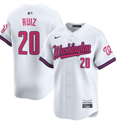 Keibert Ruiz Jersey 20 Washington Nationals Vapor Limited All Stitched White