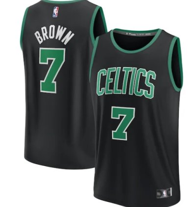 Jaylen Brown Boston Celtics Fast Break Player Jersey - Statement Edition - Black