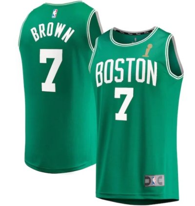 Jaylen Brown Boston Celtics 2024 Nba Finals Champions Fast Break Player Jersey - Kelly Green - Icon Edition