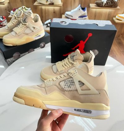 Jordan 4 Retro Off-white Sail
