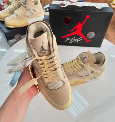 Jordan 4 Retro Off-white Sail