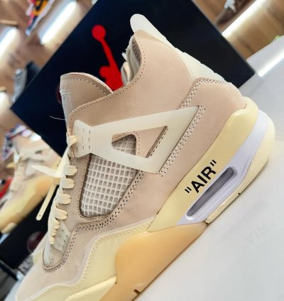 Jordan 4 Retro Off-white Sail