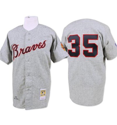 Atlanta Braves Phil Niekro Gray 1969 Throwback Jersey