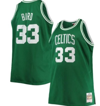 Larry Bird Boston Celtics Big Tall 198586 Nba 75th Anniversary Diamond Swingman Jersey - Kelly Green