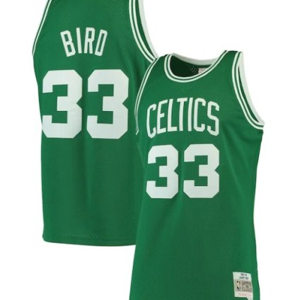 Larry Bird Boston Celtics 198586 Big Tall Hardwood Classics Swingman Jersey - Kelly Green