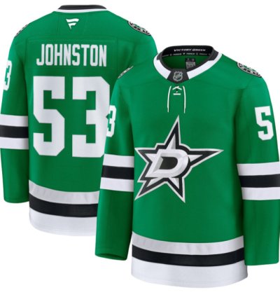 Wyatt Johnston Jersey 53 Dallas Stars Premium All Stitched Kelly Green