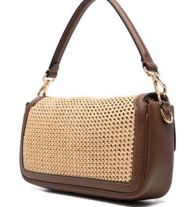 Fendi Baguette Macrame Detail Shoulder Bag