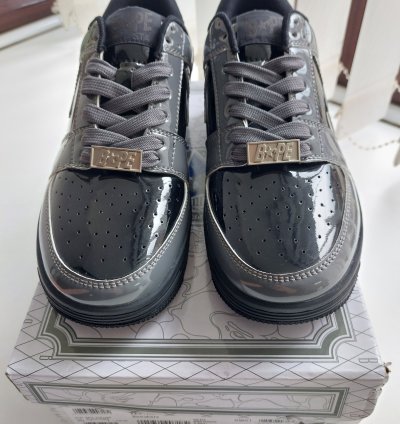 Bapesta Grey And Black