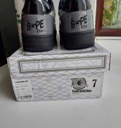 Bapesta Grey And Black