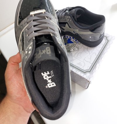 Bapesta Grey And Black