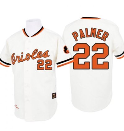 Baltimore Orioles Jim Palmer White 1970 Throwback Jersey
