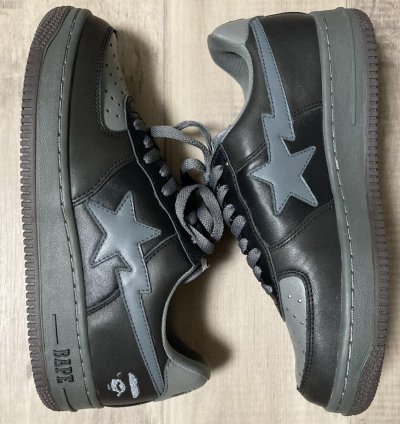 Bapesta Leather Sneakers Bathing Ape Bape Sta Shoes Nigo