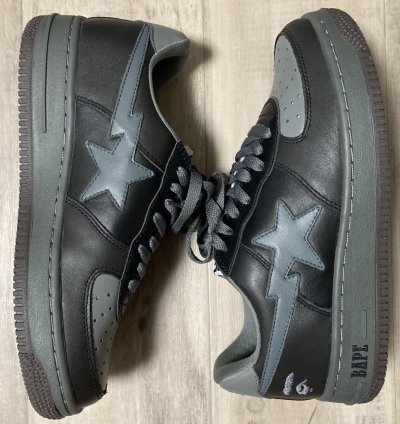 Bapesta Leather Sneakers Bathing Ape Bape Sta Shoes Nigo