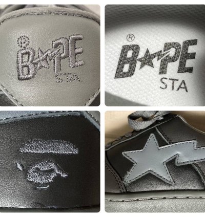 Bapesta Leather Sneakers Bathing Ape Bape Sta Shoes Nigo