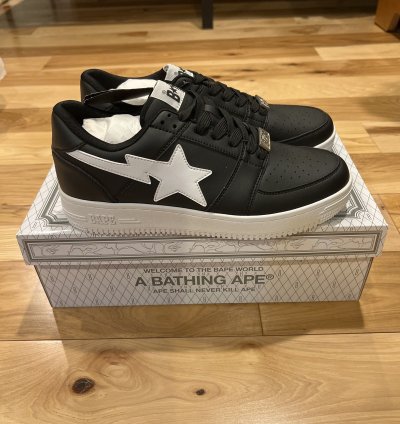 Bapesta Low M2 Black Sz10