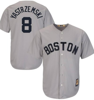Boston Red Sox Carl Yastrzemski Gray Throwback Jersey