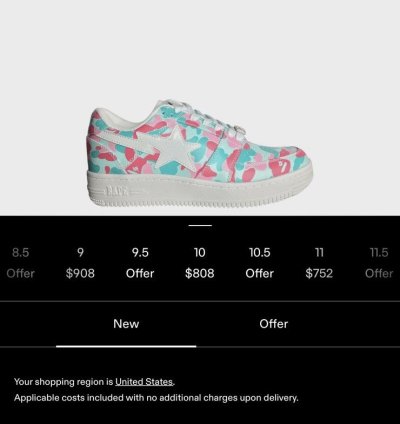 Bapesta Low M2 Miami 1st Anniversary