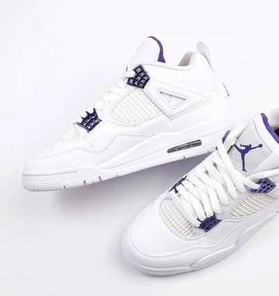 Nike Air Jordan 4 Retro Metallic Purple Mens - Ct8527-115