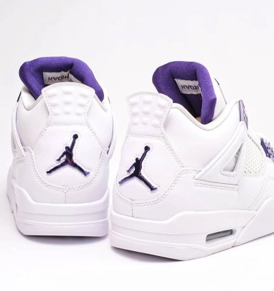 Nike Air Jordan 4 Retro Metallic Purple Mens - Ct8527-115