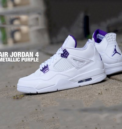 Nike Air Jordan 4 Retro Metallic Purple Mens - Ct8527-115