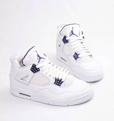 Nike Air Jordan 4 Retro Metallic Purple Mens - Ct8527-115