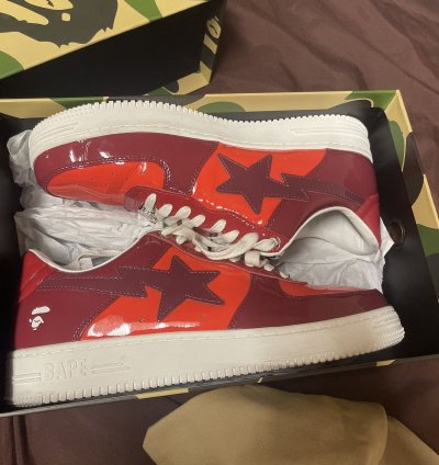 Bapesta Low Patent Leather