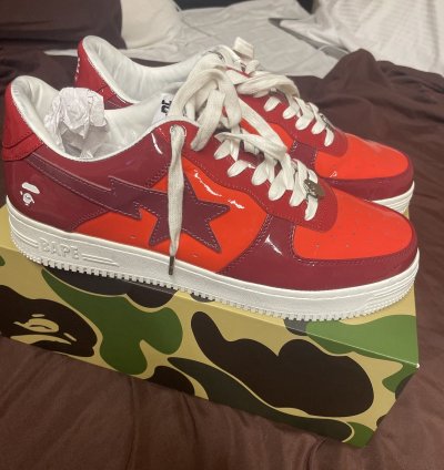 Bapesta Low Patent Leather