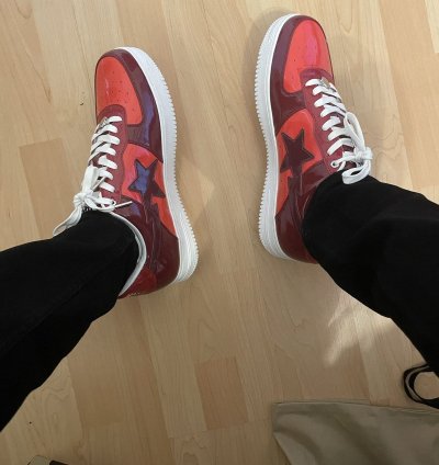 Bapesta Low Patent Leather