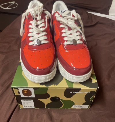 Bapesta Low Patent Leather